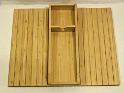 Foldable bamboo sofa arm tray - foldable,