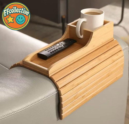 Foldable bamboo sofa arm - foldable,