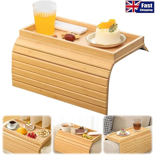Arm rest organiser - tray, bamboo