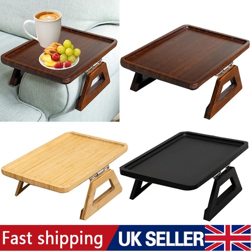 Wooden sofa arm rest - wooden, tray