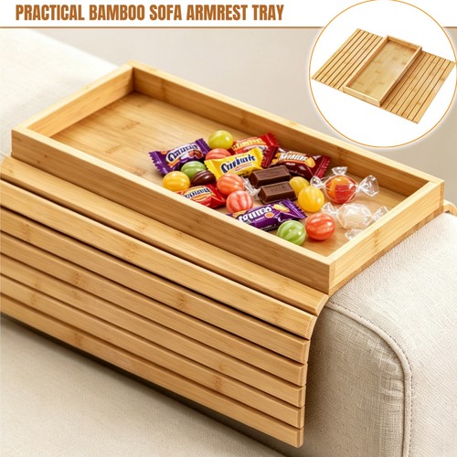 Bamboo sofa cup holder - bamboo,