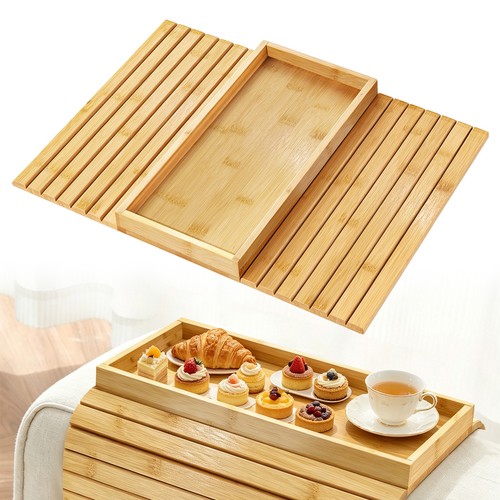 Arm rest organiser tray bamboo - arm,