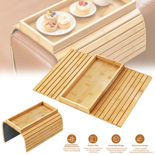 Sofa arm tray storage bamboo - arm,