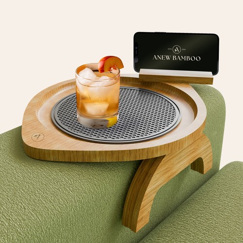 Anewbamboo sofa arm rest tray - anewbamboo,