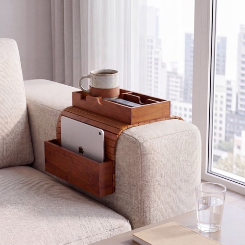 Bamboo sofa arm tray - sofa,
