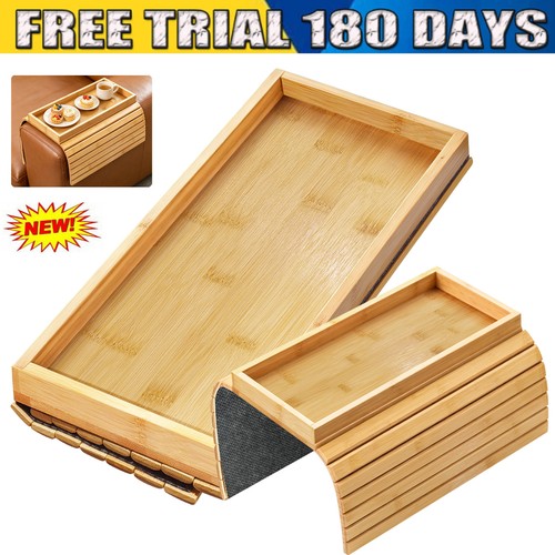 Folding bamboo sofa arm table - folding,