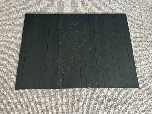 Black bamboo sofa - sofa, arm