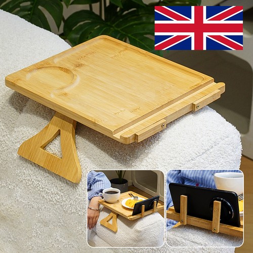 Bamboo sofa armrest tray - bamboo,